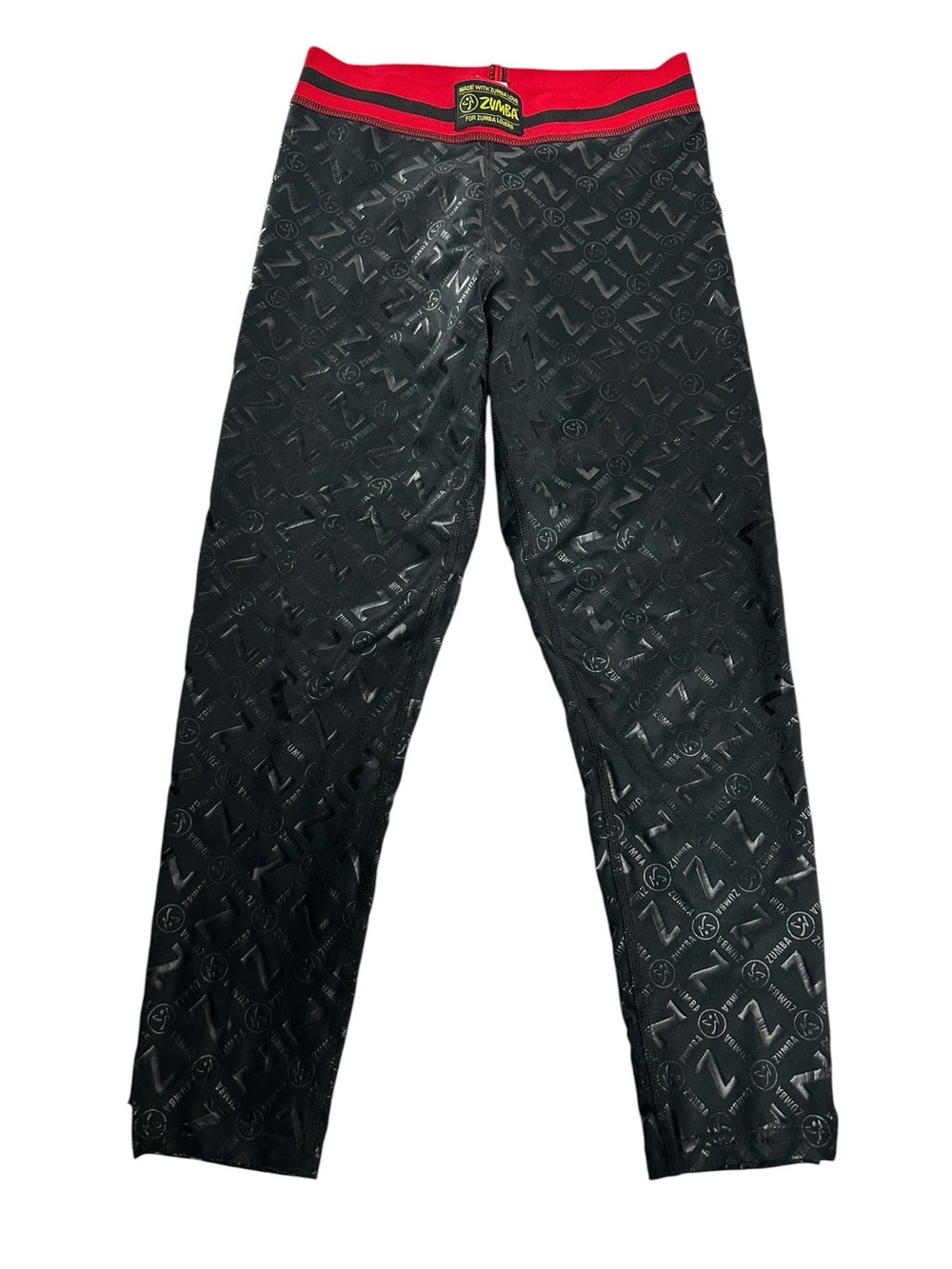 Zumba Official / Black Logo High Waisted Leggings / Size XS / Workout Dance